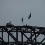 Turisti na vrcholu Harbour Bridge